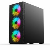 GAMETECH GALAXY MESH RGB Kumandalı 140mm Fanlı Pro Gaming Oyuncu Bilgisayar Kasası - 3