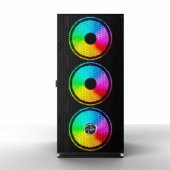 GAMETECH GALAXY MESH RGB Kumandalı 140mm Fanlı Pro Gaming Oyuncu Bilgisayar Kasası - 4