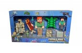 JL19007-2 Minecraft  Update Aquatic Aksiyon Figür Oyuncak Seti - 1