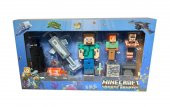 JL19007-2 Minecraft  Update Aquatic Aksiyon Figür Oyuncak Seti - 3