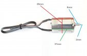 johnson a13 model elektrik üreten dc motor 1-24 volt 8000 rpm - 2