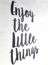 Enjoy The Little Things Metal Tablo - 2
