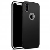 Apple iPhone XS MAX Kılıf Siyah Mat Premium Silim Tasarım - 1
