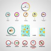 Decovetro Beyaz Mermer Görünümlü | Cam Kesme Tahtası - Kesim Tablası - 5