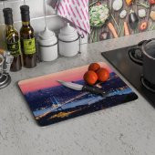 Decovetro İstanbul Boğaziçi Görünümlü | Cam Kesme Tahtası - Kesim Tablası - 1