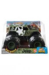 Hot Wheels Monster Trucks 1:24 Arabalar Army Jeep GJG71-FYJ83 - 3