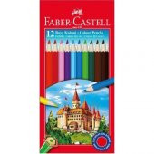Faber-Castell Karton Kutu Boya Kalemi 12 Renk Tam Boy - 1