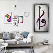 GÜMÜŞ ÇERÇEVELİ KANVAS TABLO102 - 1