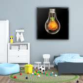 SİYAHH ÇERÇEVELİ KANVAS TABLO 32 - 1