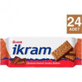ÜLKER İKRAM KAKAO KREMALI BİSKÜVİ*24 - 1
