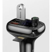 Orjinal Baseus 5A Araç Şarjı 36W QC 4 Bluetooth Araç Kiti Bluetooth FM Transmitter Araç Müzik kit - 1