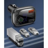 Orjinal Baseus 5A Araç Şarjı 36W QC 4 Bluetooth Araç Kiti Bluetooth FM Transmitter Araç Müzik kit - 2