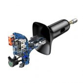 Orjinal Baseus 5A Araç Şarjı 36W QC 4 Bluetooth Araç Kiti Bluetooth FM Transmitter Araç Müzik kit - 3