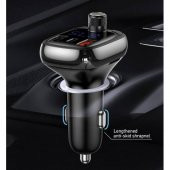 Orjinal Baseus 5A Araç Şarjı 36W QC 4 Bluetooth Araç Kiti Bluetooth FM Transmitter Araç Müzik kit - 5