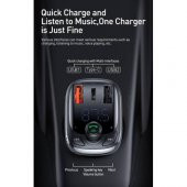 Orjinal Baseus 5A Araç Şarjı 36W QC 4 Bluetooth Araç Kiti Bluetooth FM Transmitter Araç Müzik kit - 7