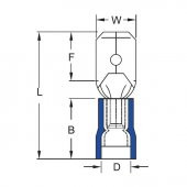 GFE2488 Erkek Faston Terminal 20 - 40 - 60 - 100 Adet - 2