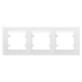 Makel Karea Üçlü Çerçeve Beyaz - 1