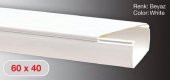 Sert Plastik 60X40 Kablo Kanalı 48 Mt - 2