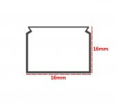 Sert Plastik 16X16 Kablo Kanalı Kendinden Yapışkanlı 180 Mt - 3