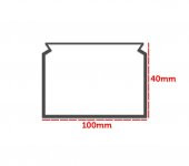 Sert Plastik 100X40 Kablo Kanalı 28 Mt - 2