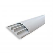 Sert Plastik 75X20 Balık Sırtı Kablo Kanalı Yapışkanlı 56 Mt Beyaz - 1