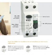 Viko Monofaze 40A 300mA Kaçak Akım Rölesi - 2