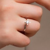 Venta 0,40 Karat 14K Tektaş Pırlanta Yüzük - 2