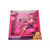 King Toys Beauty Motorcycle Oyuncak Bebekli Moped - 2