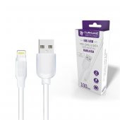 Şarj Kablosu Fast Iphone 6-7-8-X-XS-XR Plus Max 2.a Beyaz 1Metre Eko Turkuaz 541016 - 1