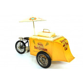 Dekoratif Vintage Metal Dondurma Arabası - 1