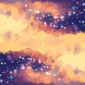 Baskılı Fon Perde Işıltılı Mavi Fırça Darbe Deseni - 6