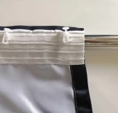 Baskılı Fon Perde Beyaz Zeminli Çeşitli Tropik Yaprak Desenli - 9