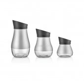 3 Adet Mulier Kaplamalı Çevir Kapak Cam Baharat Saklama Kabı Set - 1