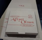 PİZZA KUTUSU 33x33x4 CM 100LÜ PAKET - 4