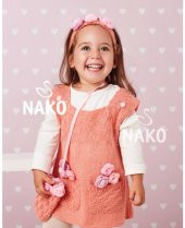 Nako Bebe 100 İp El Örgü İplikleri Yelek Hırka Şal Atkı Bebek İpi - 3