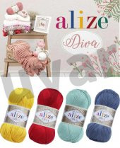 Alize Diva Merserize El Örgü İpi El İşi İpliği - 1