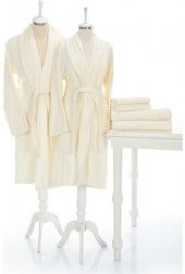 Özdilek Bornoz Takımı Carmin Aile Seti Bornoz Takımı Çift Kişilik - 1