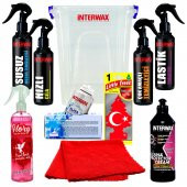 INTERWAX OTO BAKIM SETİ OTO TEMİZLİK ÜRÜNLERİ 9 ÜRÜN + KOVA - 1