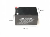 12v 12ah UNISON MARKA KURU AKÜ - 1
