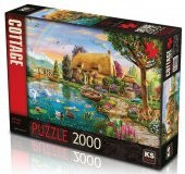 Ks Games 2000 Parça Göl Kenarındaki Çiftlik Evi Puzzle - 2