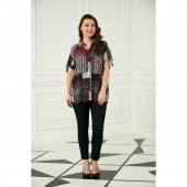 Günay Kadın Gömlek Rg6706 İlkbahar Yaz Renk Mixli-BORDO - 9