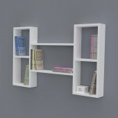 Kenzlife kitaplık gülsu 060*100*20 byz duvar rafı - 1