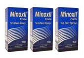 3 ADET Minoxil Forte Saç 5 Deri Spreyi SKT:12/2021 - 1