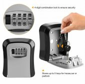 Mühlen Safe Key 3 Şifreli Çelik Kasa Anahtar Kasası Kutusu Anahtarlık Dış Mekana Uygun - 1