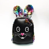 Tavşan Figürlü Gökkuşağı Renk Çocuk Sırt Çantası - 12