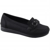 Föz Srvt Siyah Kot Günlük Bayan Babet Ayakkabı 017 - 1