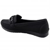 Föz Srvt Siyah Kot Günlük Bayan Babet Ayakkabı 017 - 2