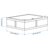 IKEA SKUBB HURÇ BEYAZ DOLAP DÜZENLEYİCİ 65x53x19 CM - 4