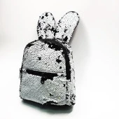 Tavşan Kulaklı Siyah Beyaz Renk Çocuk Sırt Çantası - 5