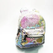 Küçük Boy Küçük Kulaklı Yanar Döner Renk Çocuk Sırt Çantası - 9